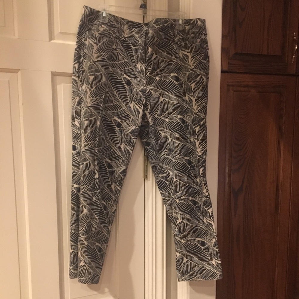 Loft ankle pant -printed